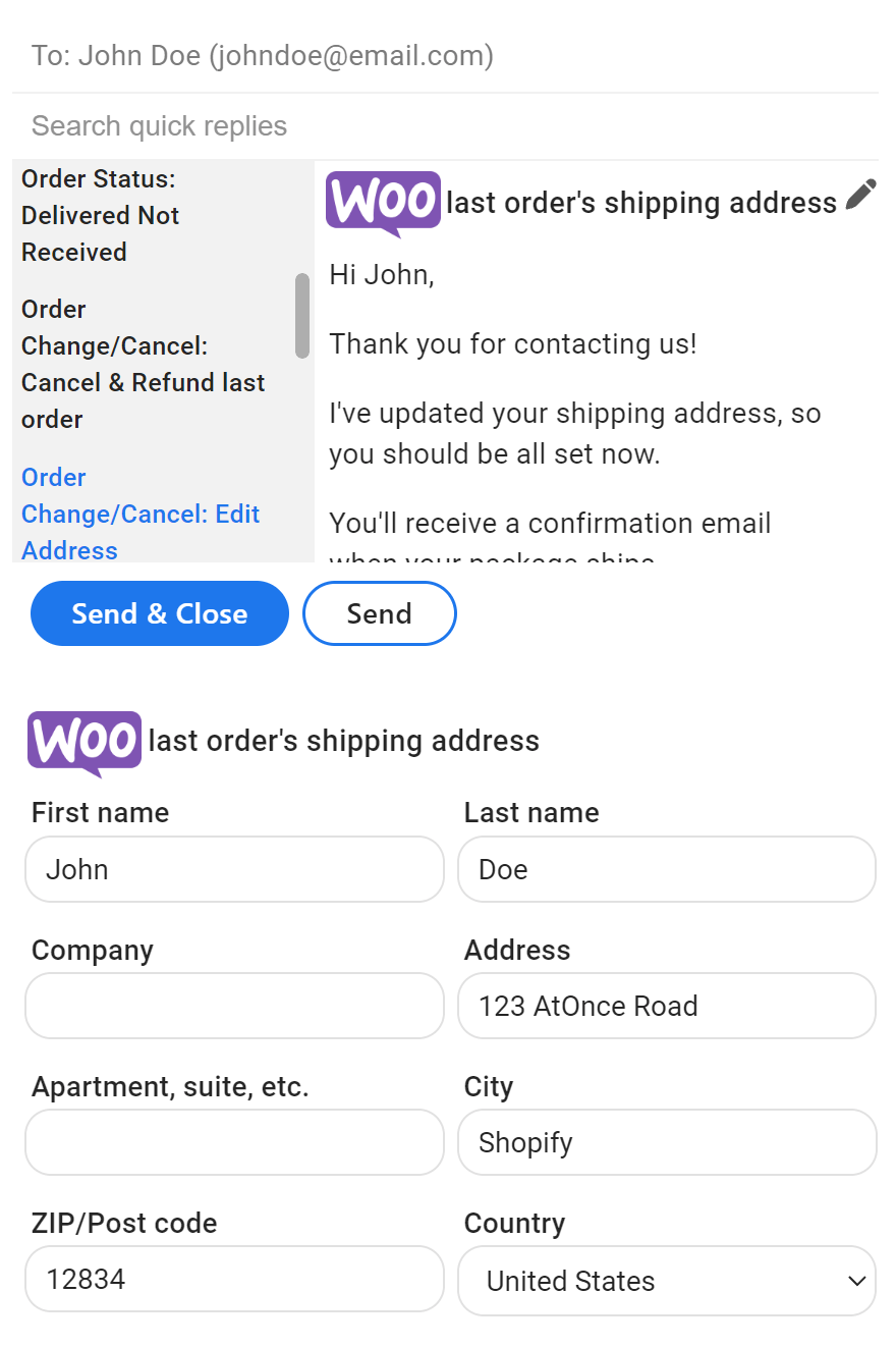 AtOnce Woocommerce Live Chat App